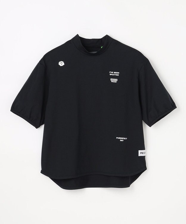 PW CIRCULUS 【WOMEN】パフスリーブモックT  2026年モデル ゴルフウェア レディース ブラック系