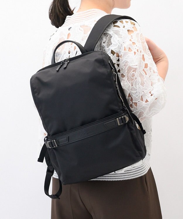 ACE BAGS & LUGGAGE W&.Day/Night リッカ2 スクエアリュック A4サイズ 14.0インチPC収納 19152 ダブルアンドデイナイト ブラック