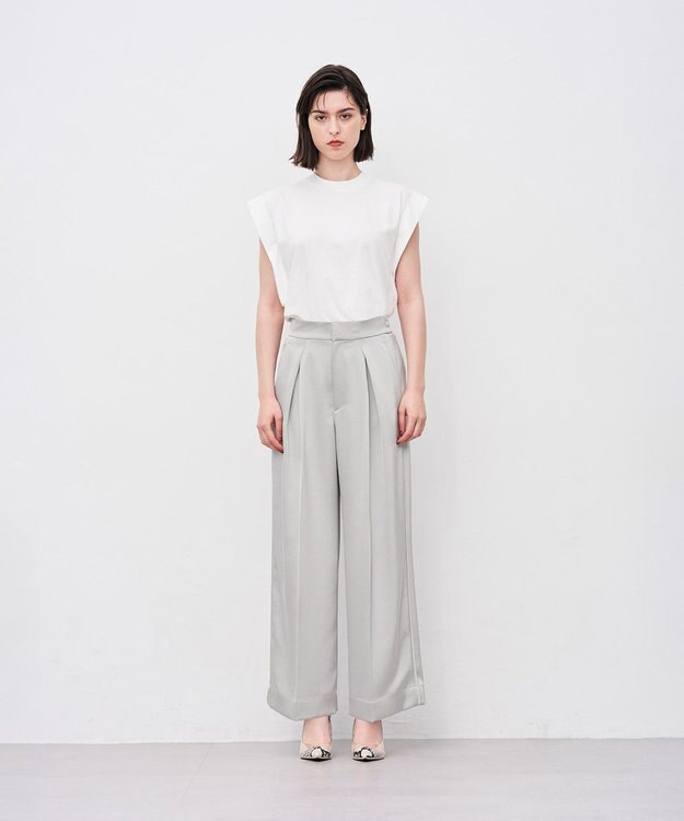 uncrave 【接触冷感・UVケア・洗濯機洗い可】プレミアムジャージー ノースリーブトップス ホワイト