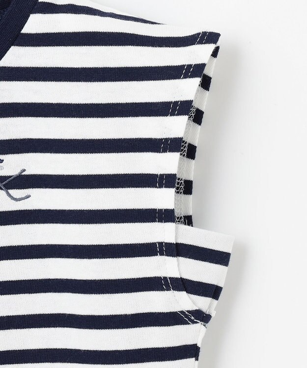 組曲 KIDS 【110-140㎝】ENOSUI Border Tシャツ ネイビー系1