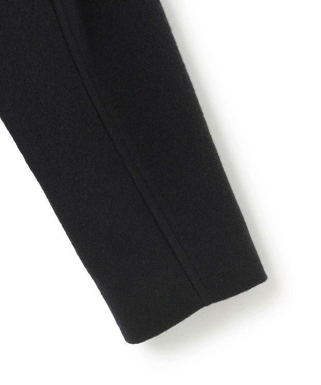 J.PRESS YORK STREET 【WOMEN】2wayショートウールアンゴラビーバー コート ブラック系