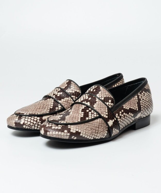 BONTRE 【BONTRE/ボントレ】トリミングローファー パイソン