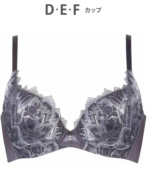 WACOAL 【ハグするブラ】 ブラジャー 体温を感知してカラダになじむ 谷間メイク 脇高設計 レディース BXB418 /ワコール バイオレット