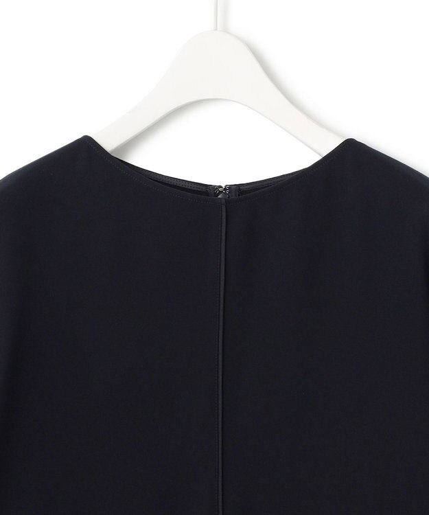 ICB 【UVカット・防シワ・洗える】ライトダブルクロス Tブラウス ネイビー系