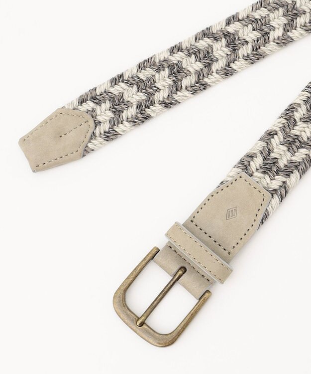 JOSEPH ABBOUD ウールメランジメッシュ ベルト アイボリー系