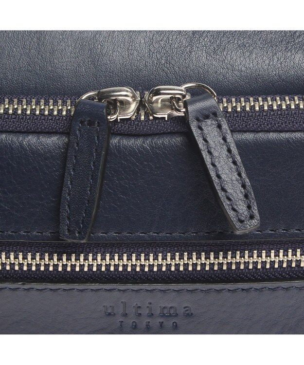 ACE BAGS & LUGGAGE ultima TOKYO ウルティマ トーキョーケヴィン ショルダーバッグ ヨコ型2WAYタイプ レザー 77994 ネイビー