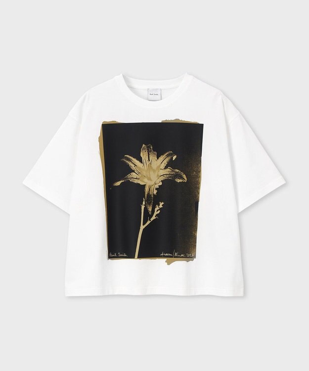 Paul Smith フローラル フォトプリント 半袖Tシャツ ホワイト