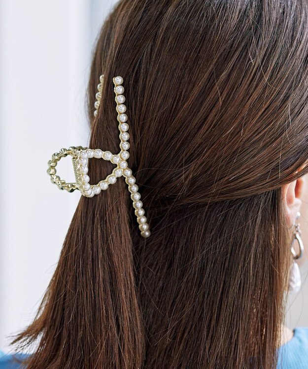 Tiaclasse パールヘアクリップ ゴールド