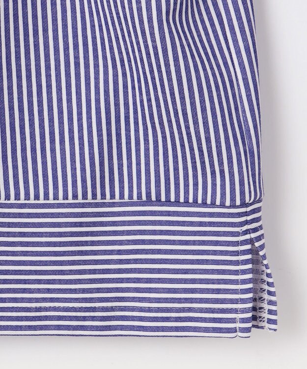 J.PRESS LADIES S 【WEB限定カラーあり】ストライプジャカード フロントタック カットソー ネイビー系1