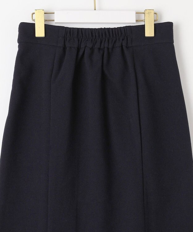 ANY SIS 【洗える】メルトンジャージー スカート ネイビー
