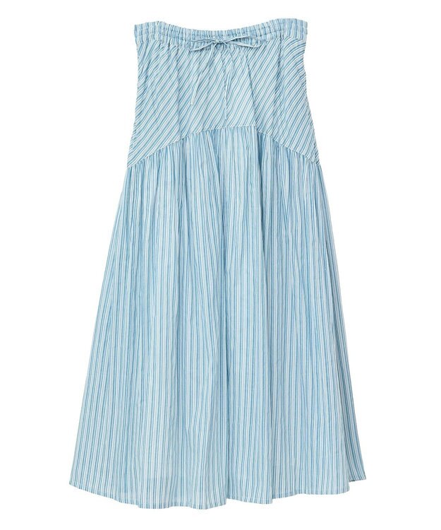 Green Parks Ｉ　ラウンド切替柄ギャザーボイルスカート Stripe