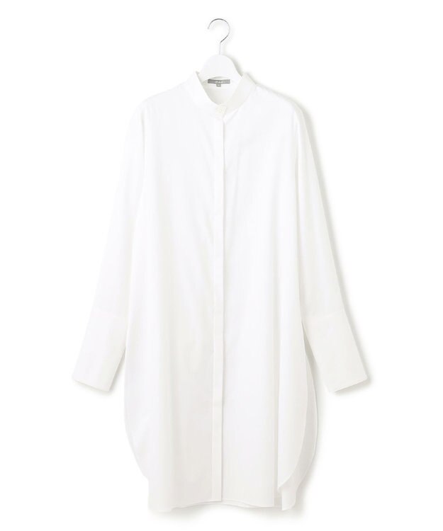 23区 【23区 lab.】ハイカウントコットン シャツ ワンピース ホワイト系