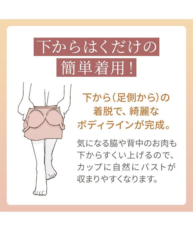 BRADELIS New York 【Yukine inc. 】ゆきねえ365綿混モアらくフルカップブラキャミ23 補正下着 締め付けすぎない快適シェイパー フラワーローズベージュ