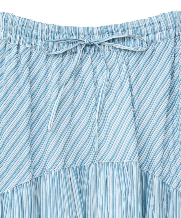 Green Parks Ｉ　ラウンド切替柄ギャザーボイルスカート Stripe