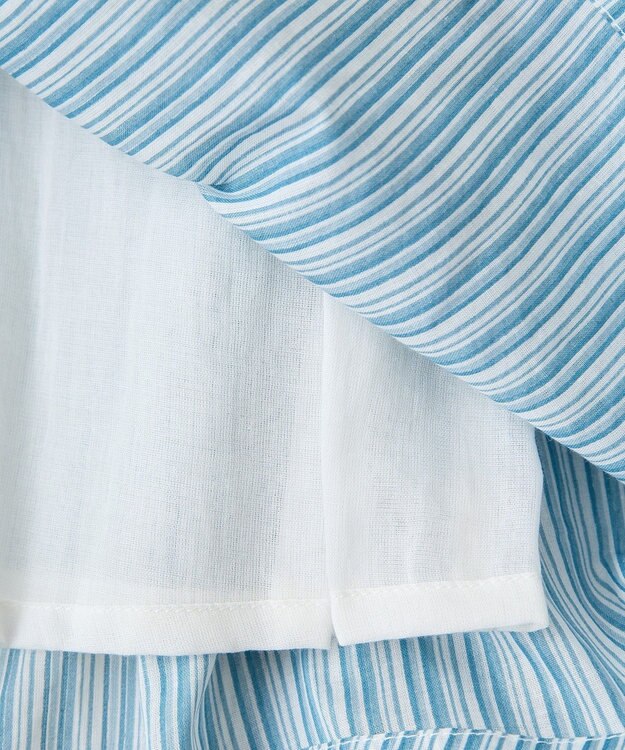 Green Parks Ｉ　ラウンド切替柄ギャザーボイルスカート Stripe