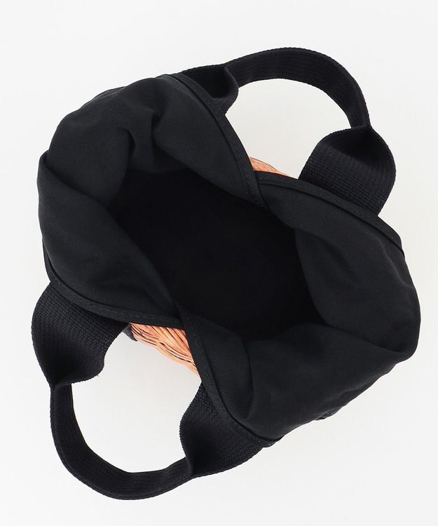 23区 VIOLAd'ORO MIRO スプリットラタン バスケットバッグ ブラック系1