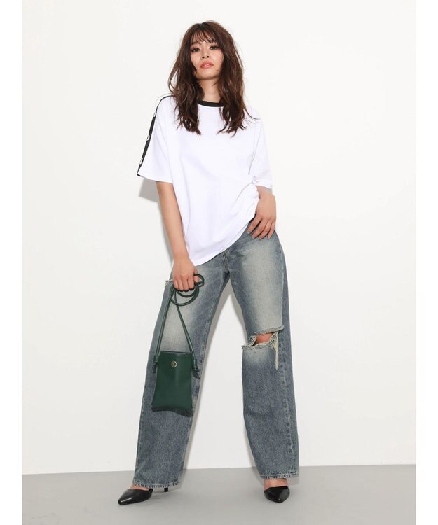 Green Parks ＥＧＯＩＳＴ　袖ロゴラインプルオーバー Off White