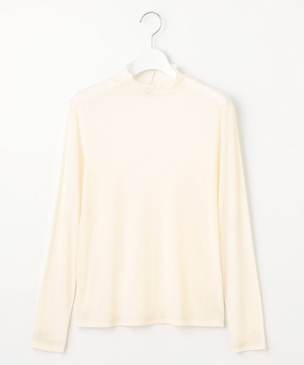 J.PRESS LADIES S 【WEB限定】シアーメローネックインナー カットソー アイボリー系