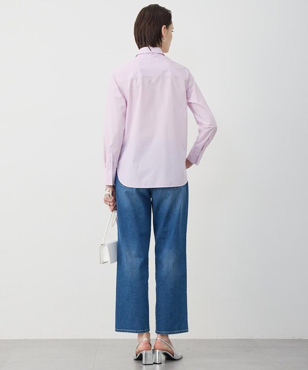 ICB 【先行予約・2WAY】 クリーンブロード タイ付きシャツ ライトピンクストライプ