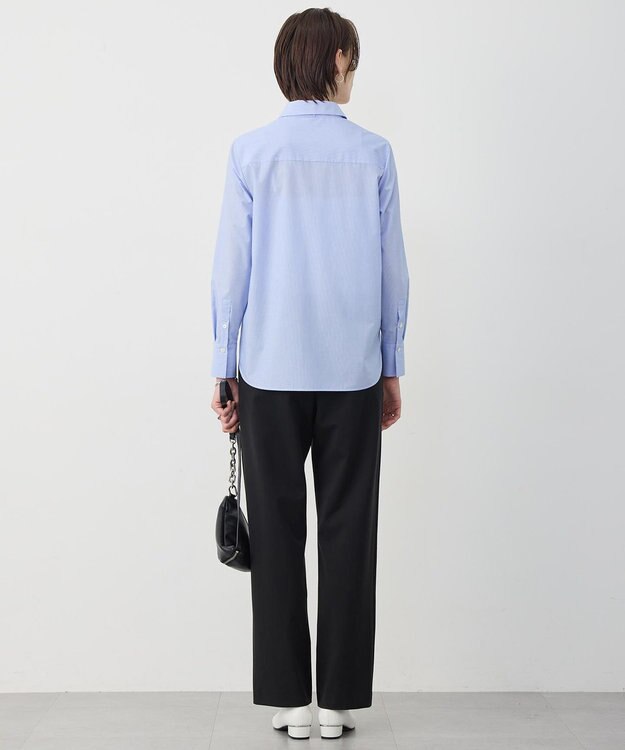 ICB 【先行予約・2WAY】 クリーンブロード タイ付きシャツ ブルーストライプ