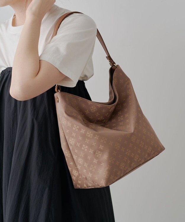 russet  ナイロンジャガード2WAYショルダーバッグ(CE-1693) Mocha