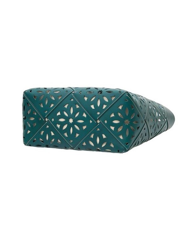 genten サスカットバスケット手提げバッグ＜LL＞ ブルーグリーン