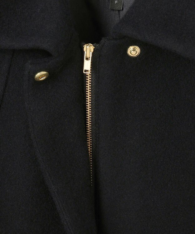 J.PRESS YORK STREET 【WOMEN】2wayショートウールアンゴラビーバー コート ブラック系