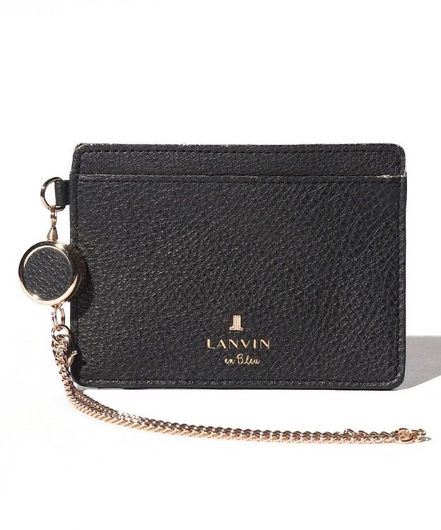 LANVIN en Bleu メラニー リール付きパスケース ブラック