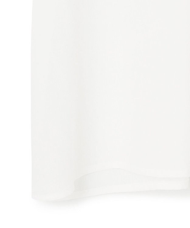 GRACE CONTINENTAL シアーポンチョシャツ ホワイト