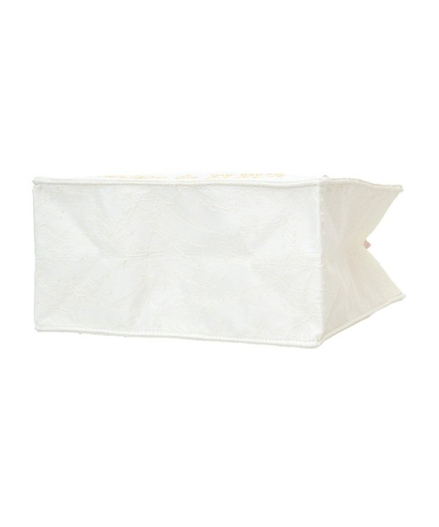 Maison de FLEUR EC限定レースフリルハンドルスクエアトートSバッグ Ivory