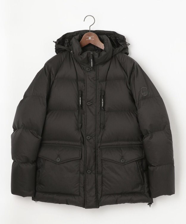 JOSEPH ABBOUD MOUNTAIN 【UNISEX】軽量/撥水  NYリップ ダウンブルゾン ブラック系
