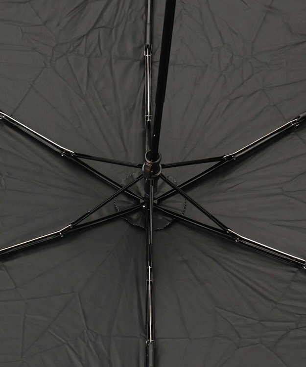 ICB 【一級遮光・UVカット】晴雨兼用 折り畳み日傘 ブラック×ブルー リバース柄系