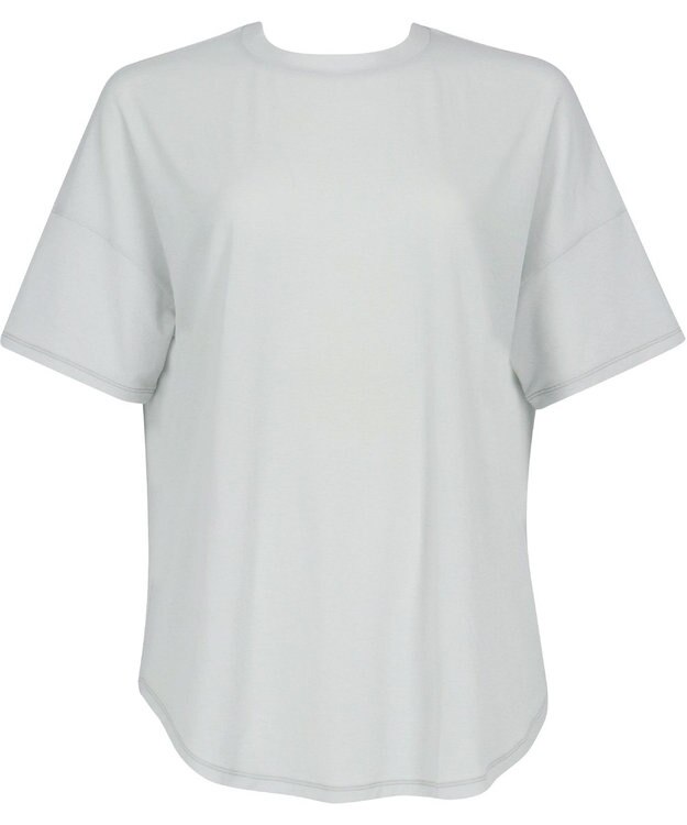 CW-X 【WOMEN】 CW-X Ｔシャツ 梨地素材 薄手 シアー感 スポーツウェア 半袖 レディース DLY125 /ワコール グレー