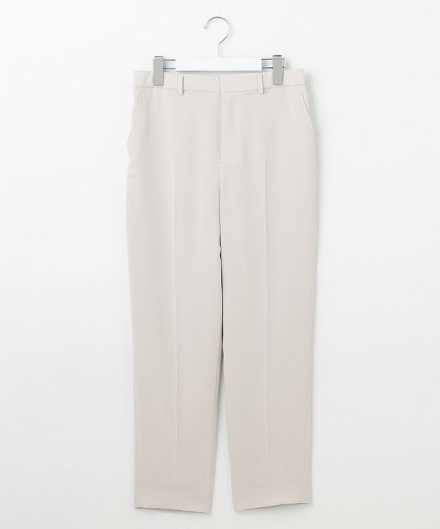 自由区 L 【セットアップ対応・UVカット・接触冷感・洗える】ライトストレッチテーパード パンツ ベージュ