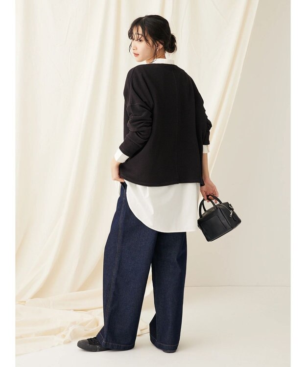 CRAFT STANDARD BOUTIQUE サイドリングボタンプルオーバー Black