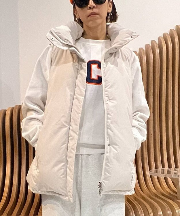 日本製/高品質ダウン】STAND COLLAR DOWN VEST ダウンベスト / KWD