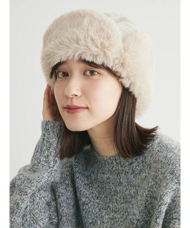 Green Parks ・リボンフライトキャップ Light Green