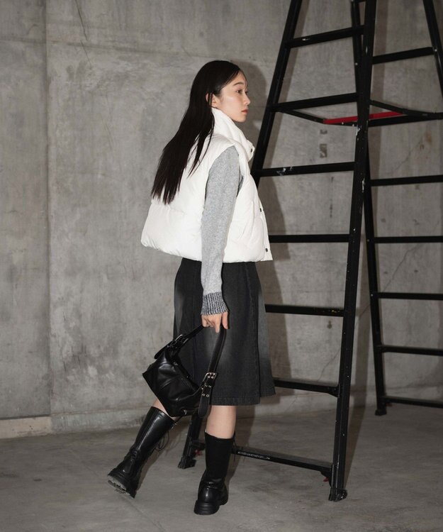 WEGO パディングショートベスト ホワイト