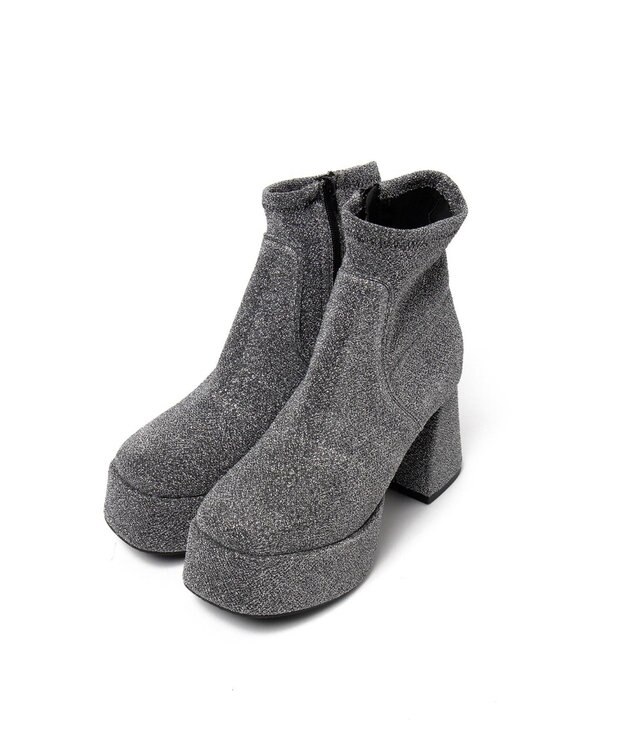 WEGO ストーム付きワイドヒールショートブーツ 柄2