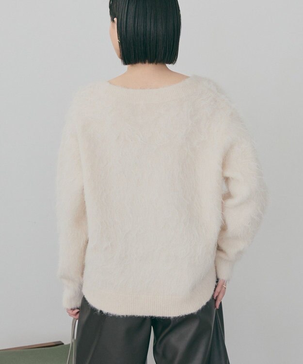 AMERICAN HOLIC 起毛シャギールーズニットプルオーバー Ivory