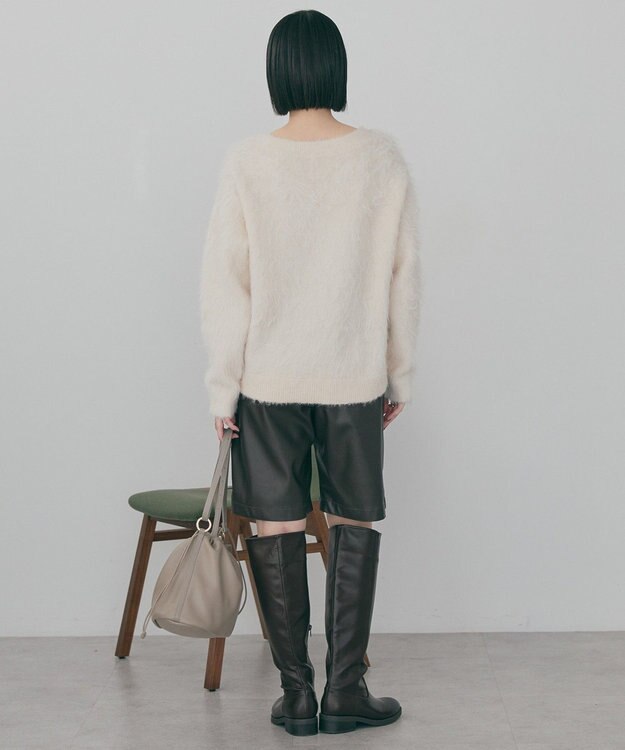 AMERICAN HOLIC 起毛シャギールーズニットプルオーバー Ivory