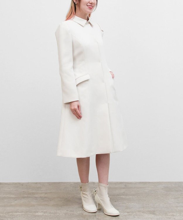 TOCCA 【洗える】CANVAS STORY ステンカラーコート アイボリー系