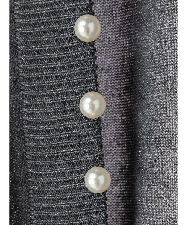 Green Parks ・ＥＬＥＮＣＡＲＥ　ＤＵＥパールツキシアーカーディガン Gray