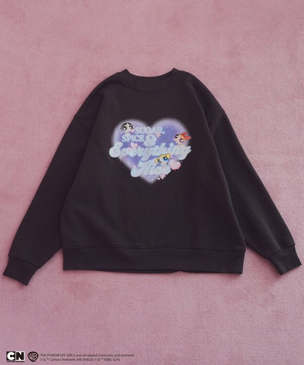 earth music&ecology Ｔｈｅ　Ｐｏｗｅｒｐｕｆｆ　Ｇｉｒｌｓ／ｅｍａｅＬスウェット Charcoal Gray