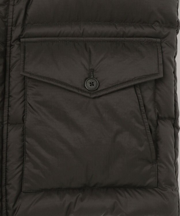 JOSEPH ABBOUD MOUNTAIN 【UNISEX】軽量/撥水  NYリップ ダウンブルゾン ブラック系