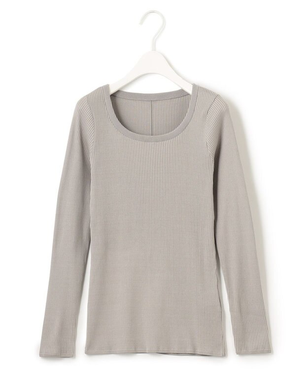 ICB 【洗える】4x2リブ プルオーバー ライトグレー系