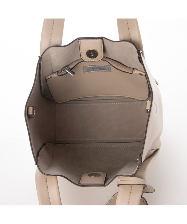 UNBILLION カシュカシュ cachecache / キーチャーム付きラウンドミニ2wayトート オーク