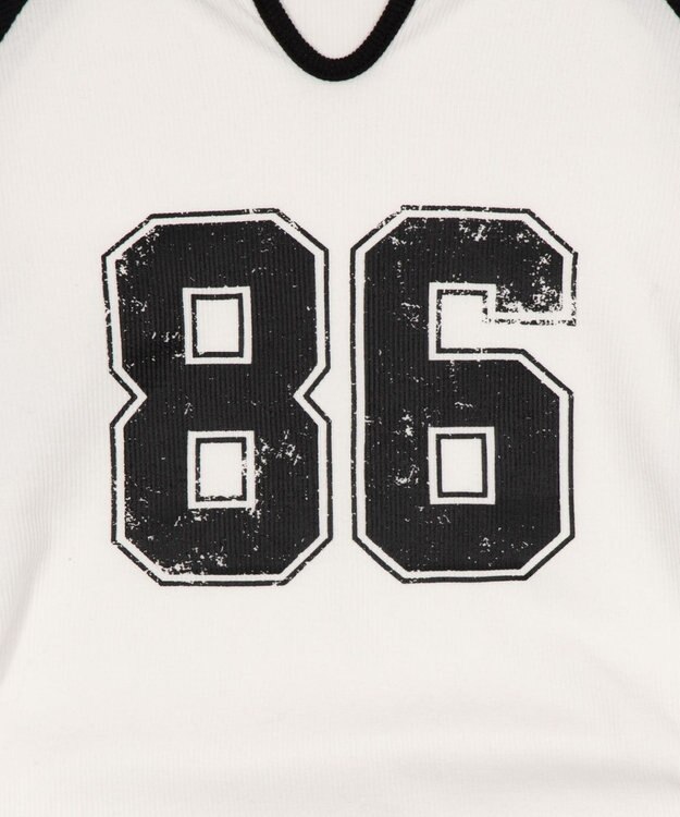 WEGO サイドドロストキーネックロンT ブラック