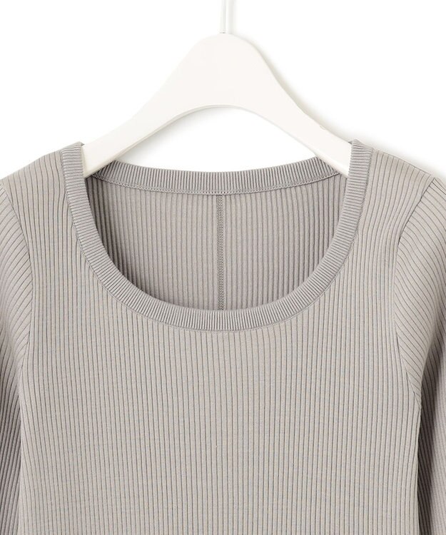 ICB 【洗える】4x2リブ プルオーバー ライトグレー系