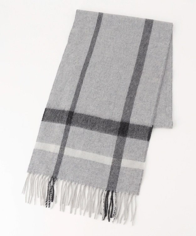 JOSEPH ABBOUD 【ピュアカシミヤ/極上の肌触り/保温性/軽量】 ピュアカシミアストール ネイビー系4